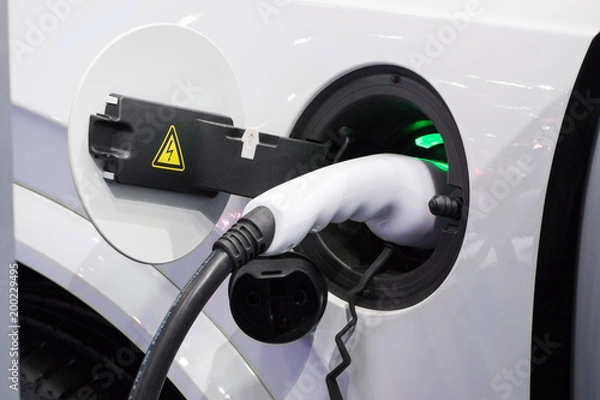 Obraz Electric vehicle charging station