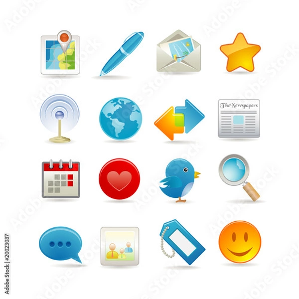 Obraz social media set