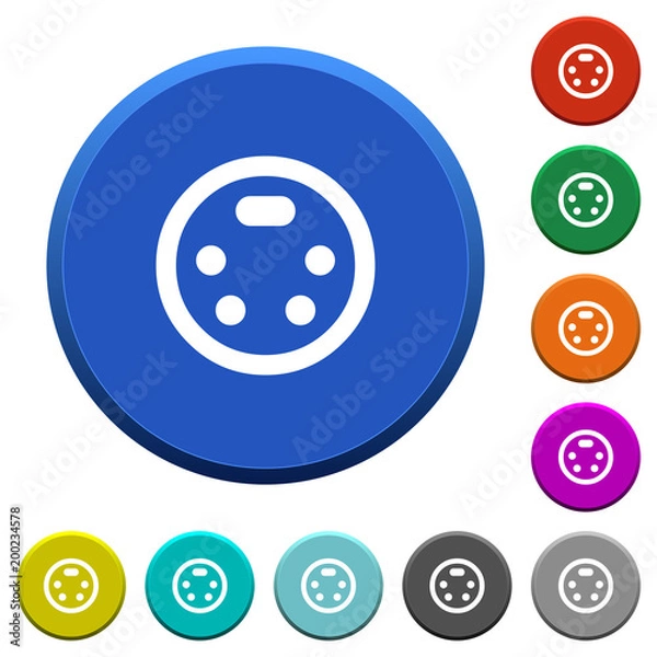 Fototapeta S-video connector beveled buttons