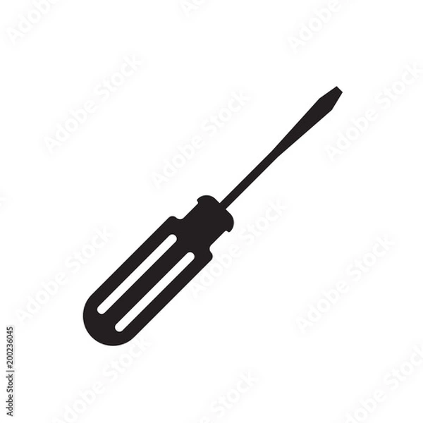 Obraz screwdriver icon isolated on white background