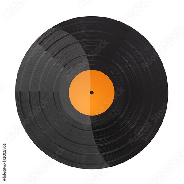 Obraz vector vynil lp record isolated