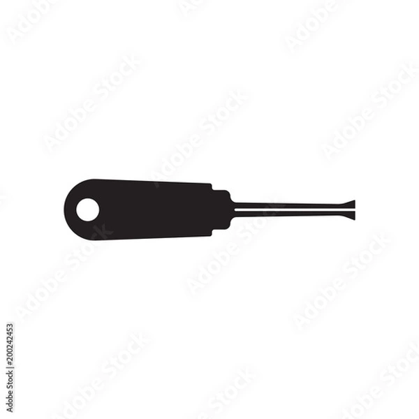 Obraz turn-screw icon isolated on white background