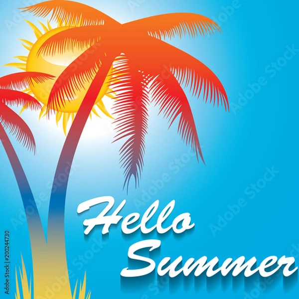 Obraz Abstract summer background.