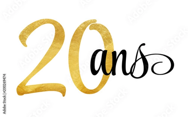 Obraz 20 ans - signature