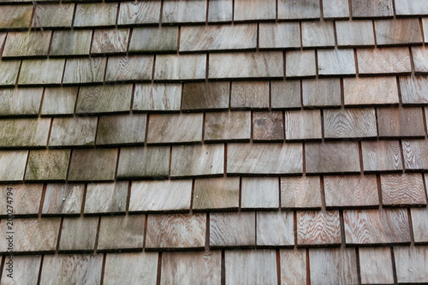 Fototapeta Wood Shingle Tiles