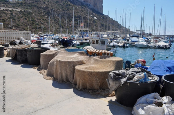 Obraz Puerto pesquero de Calpe, Alicante, España