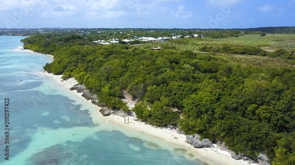 Fototapeta lagon en vue aérienne
