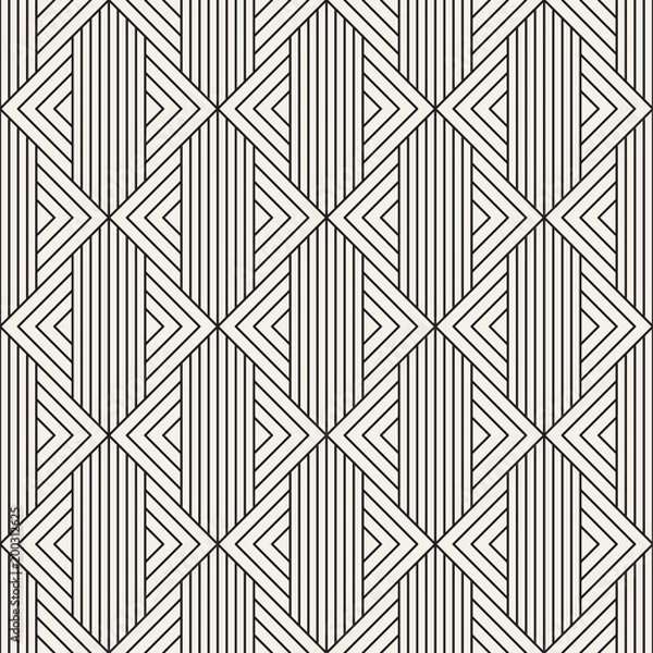 Fototapeta Vector seamless pattern. Modern stylish abstract texture. Repeating geometric tiles