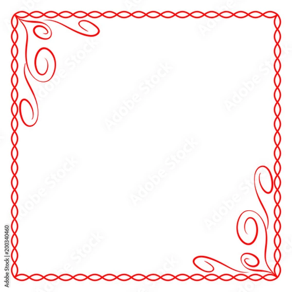 Obraz Frame red 5 11.02