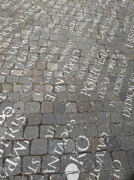 Obraz Worte auf der Straße