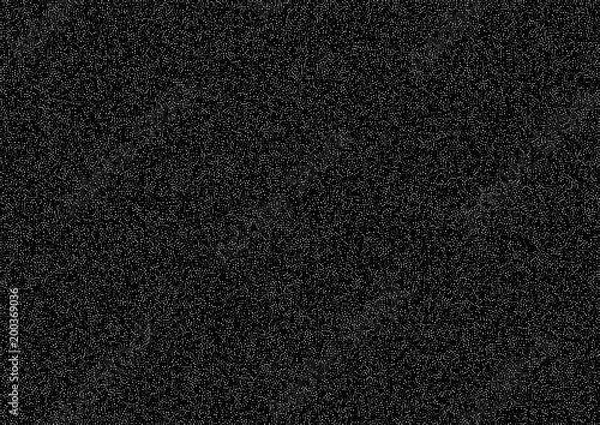 Fototapeta Abstract halftone random white dots vector horizontal pattern texture background. A4 paper size. Vector illustration