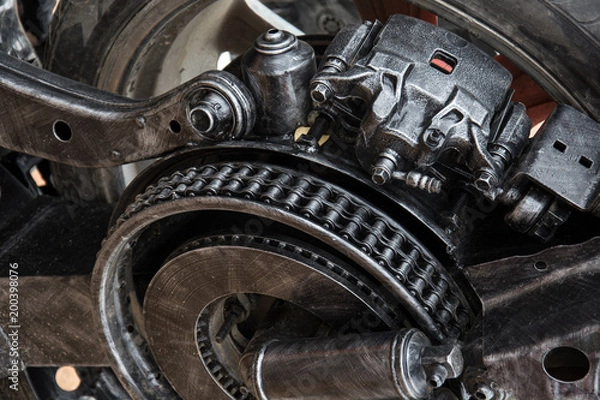 Obraz Close-up gears of engine