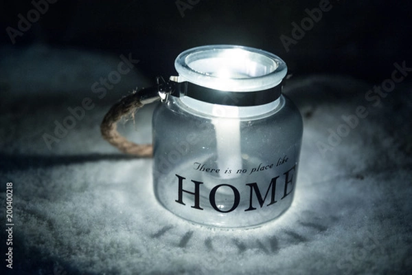 Obraz Bougie sur neige