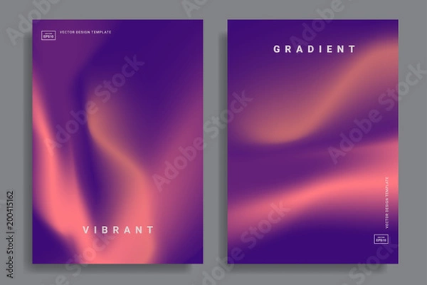 Fototapeta Vibrant gradient backgrounds