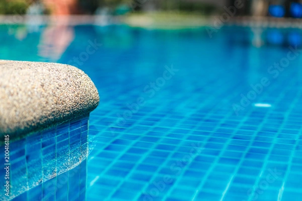 Fototapeta Border of swim pool
