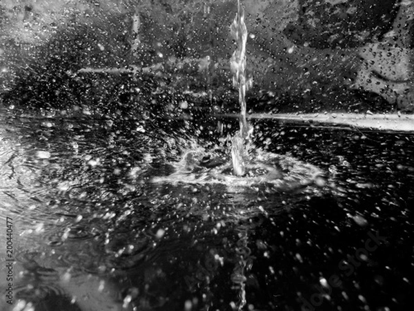 Fototapeta abstract water drops and splashes