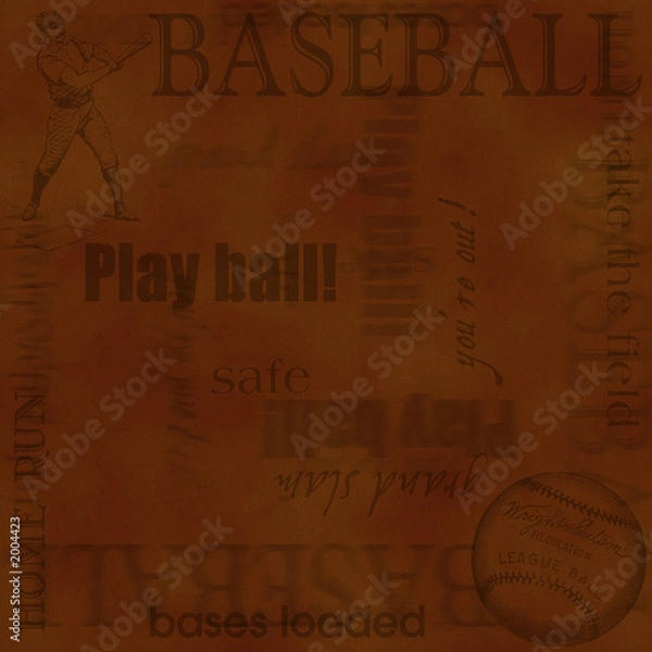 Fototapeta Baseball w tle