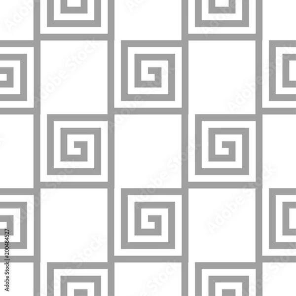 Obraz Light gray geometric ornament. Seamless pattern