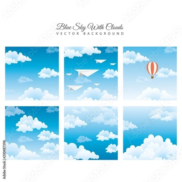 Fototapeta Blue sky with clouds background