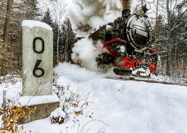 Fototapeta Dampflok Zittauer Gebirge