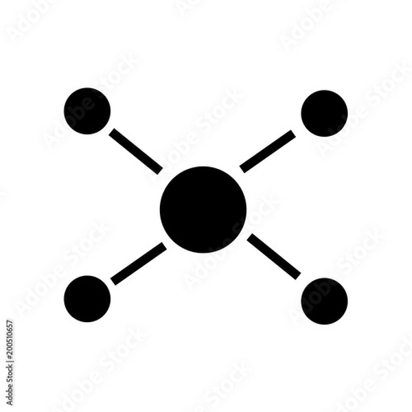 Obraz chemical compounding icon isolated on white background