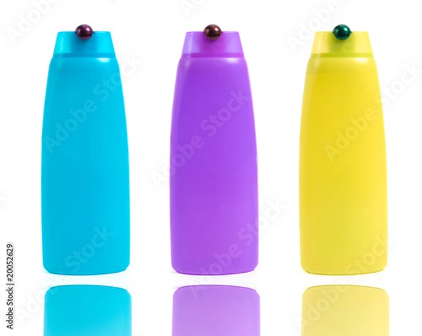 Fototapeta shampoo bottles