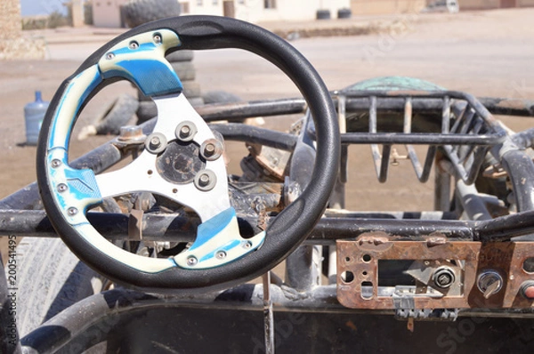Fototapeta железный руль