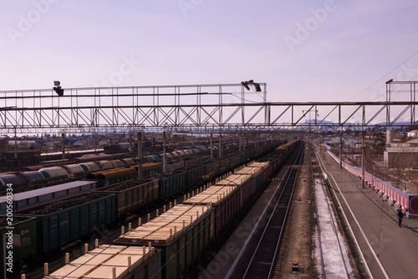 Obraz train station