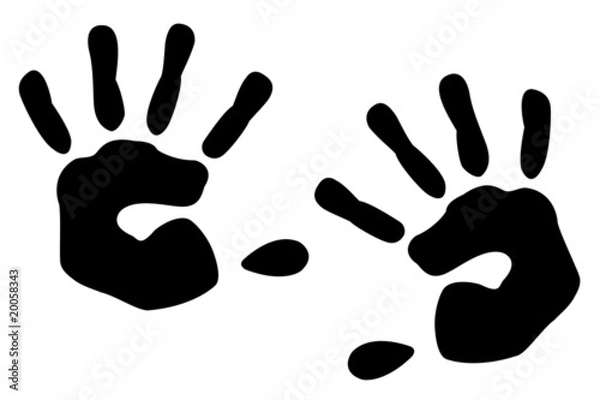 Fototapeta Handprints
