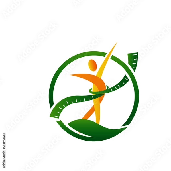 Obraz logo utraty wagi