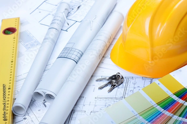 Obraz Construction Plans