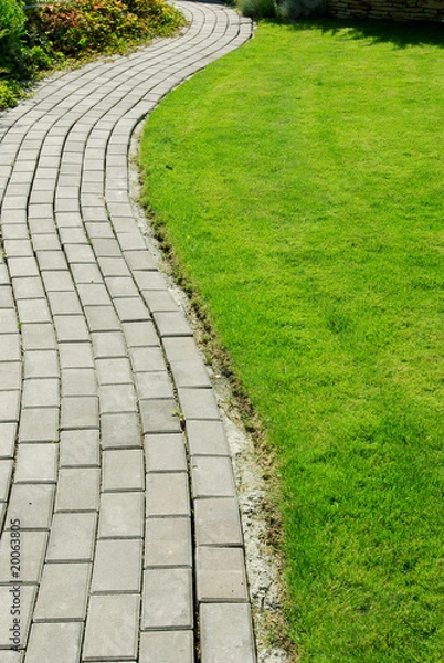 Fototapeta Garden stone path