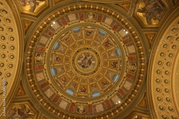 Obraz St Stephen's Basilica Ceiling Dome