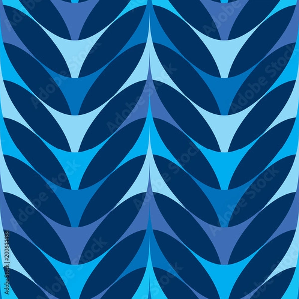 Fototapeta Modern blue pattern