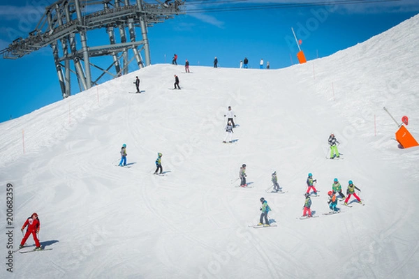 Obraz On the ski pist