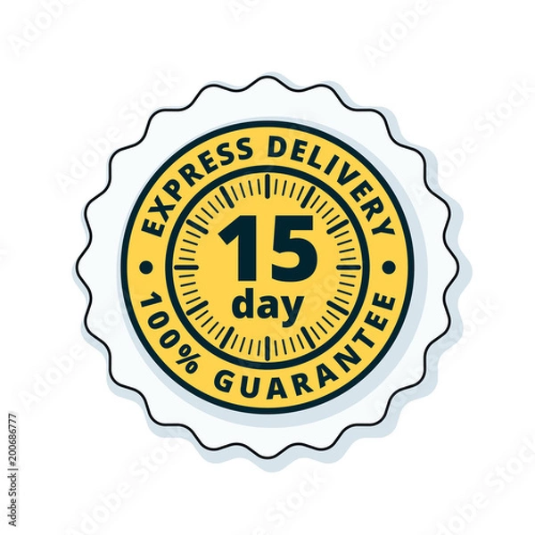 Obraz 15 Day Express Delivery illustration