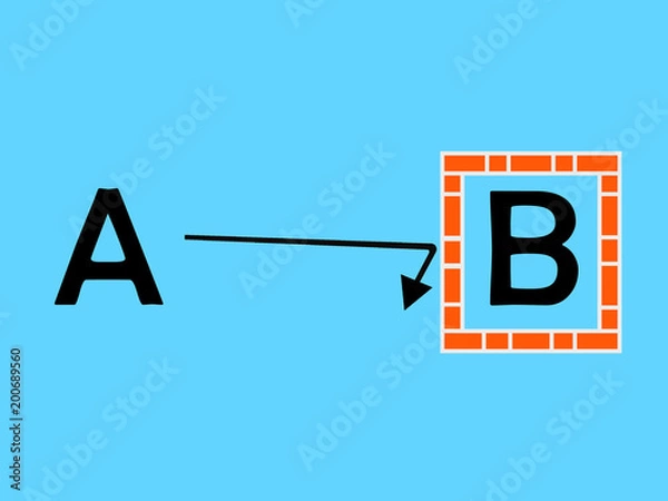 Obraz Unreachable Target - Brick Wall