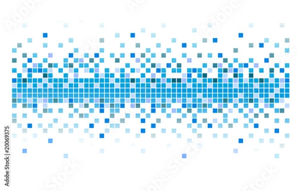 Fototapeta blue colored pixels