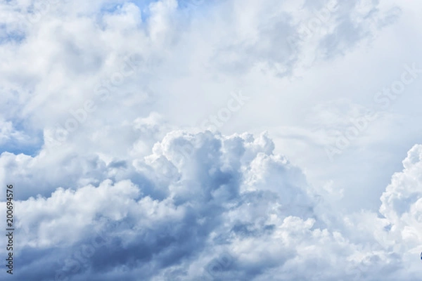 Fototapeta Bright blue cloudy sky