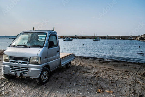 Fototapeta 田舎の漁港