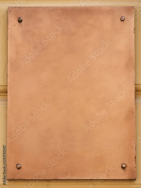 Obraz Old brass yellow metal