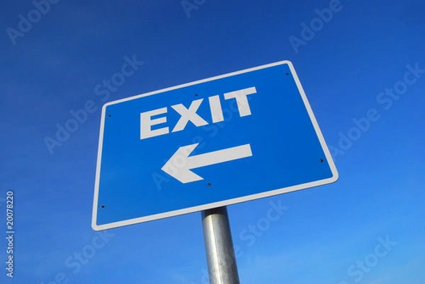 Fototapeta Exit sign