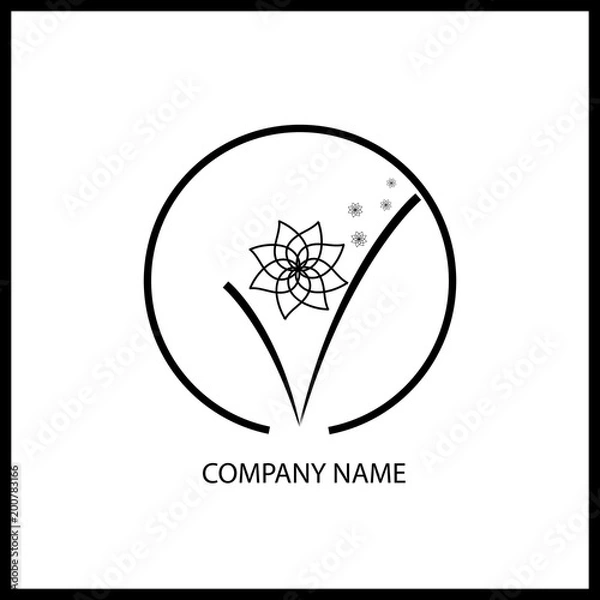 Obraz Flower in circle 1