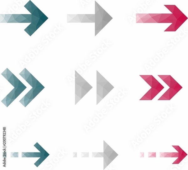 Obraz original arrows on white background 