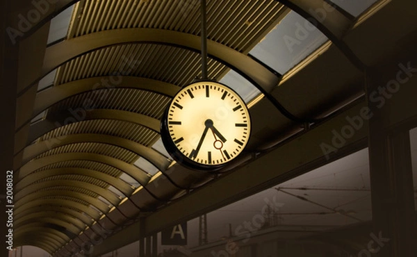 Obraz clock in the station