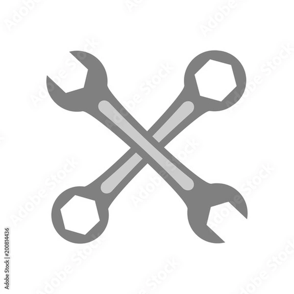 Obraz Wrench icon. Vector Illustration