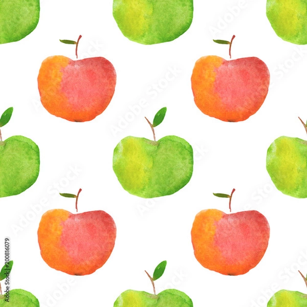 Obraz watercolor apple pattern