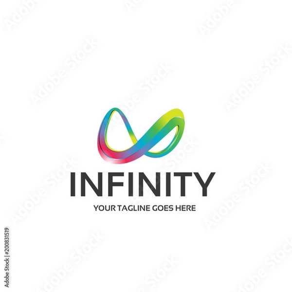 Fototapeta infinity logo template