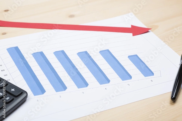 Obraz 不振な売り上げ