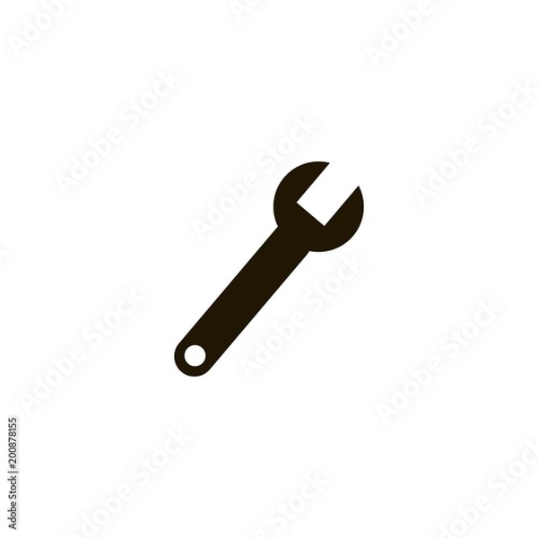 Fototapeta wrench icon.flat design
